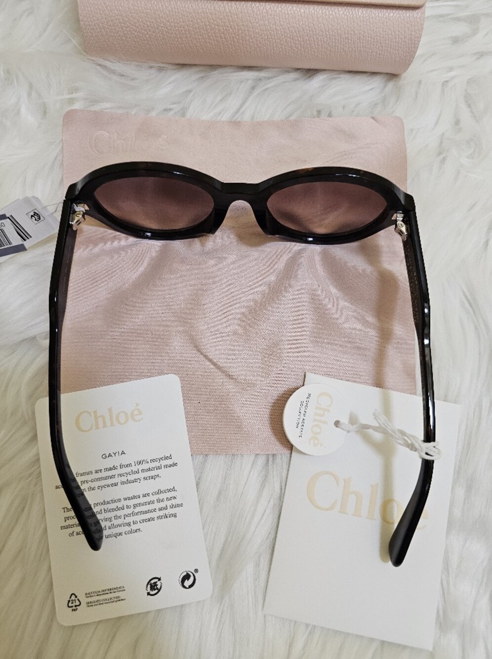 New Chloé 54mm Gayia oval-frame sunglasses - Picture 7 of 14